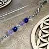 Détail des perles Améthyste Lapis-Lazuli Cristal de Roche – bijou de téléphone