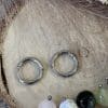 Créoles en acier inoxydable pour boucles d’oreilles interchangeables en pierres naturelles