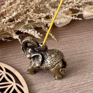 Porte-encens éléphant avec bâton d’encens